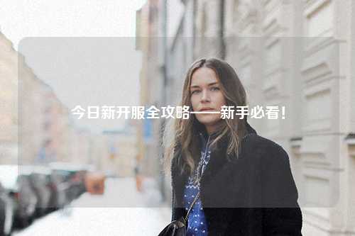 今日新開服全攻略——新手必看！